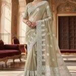 Organza with Chikankari work Saree