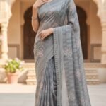 Organza Cutwork Saree