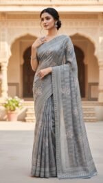 Organza Cutwork Saree
